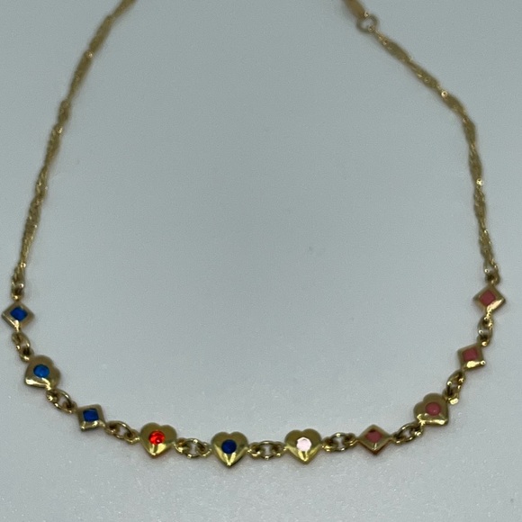 18KGF Hearts & Diamonds Bracelet - Picture 4 of 6